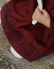 Robe fille couleur raisin avec motif frise brodée BARBA 20 / 20IU1982N18711